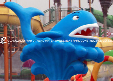 Entertainment Kids / Adults Outside Water Games Whale Spray Water Park Equipment / Customized