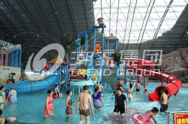 304 Stainless Steel Water Park with Indoor Play Area , FPR Fixed Type