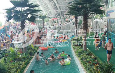 Air blower Material Water Park Lazy River Swimming Pool 3m-6m Width 1m Depth / Customized Water Slide