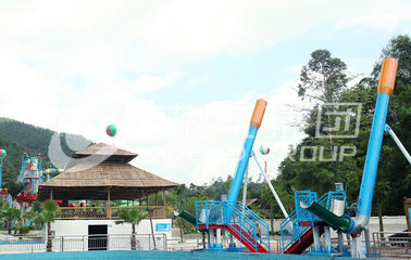 Commercial Thrilling Cannon Ball  Fiberglass Water Slide for Water Theme Parks