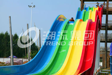 High Speed Fiberglass Water Slides / Adult Water Plastic Slide for Adventure Water Park