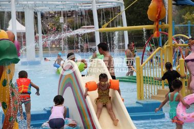 Fiberglass Water Pool Slides in Medium Water Playground 3200*2700*1300