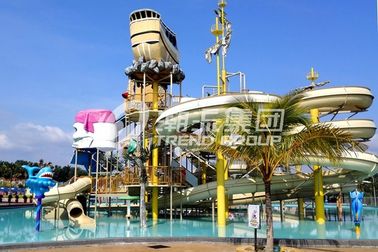 1 Year Warranty Aqua Playground Children / Adults Aqua Water Park With Water Slide