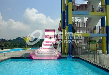 Outdoor Custom Water Slides Amusement Park Boomerang Aqua Slide For 2 People
