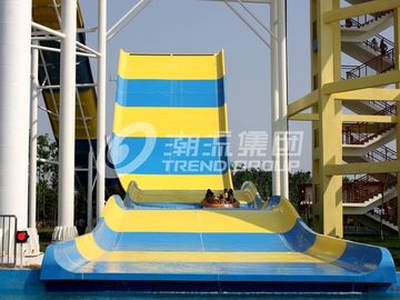 Newest Design Custom Water Slides , Amusement Park Boomerang Aqua Slide For 2 People in Gaint Aqua Park