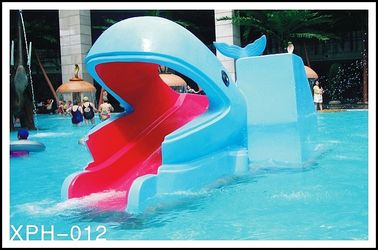 Industrial small amusement raft rides , fiberglass pool slide for Kids Water Park