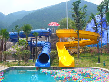 Outdoor Kids' Water Slides For Amusement Park / Fiberglass Playground Slide for Aqua Park