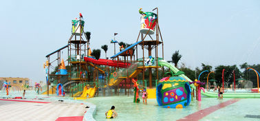 Outdoor Aqua Playground Water House Structures, Water Park Equipment OEM