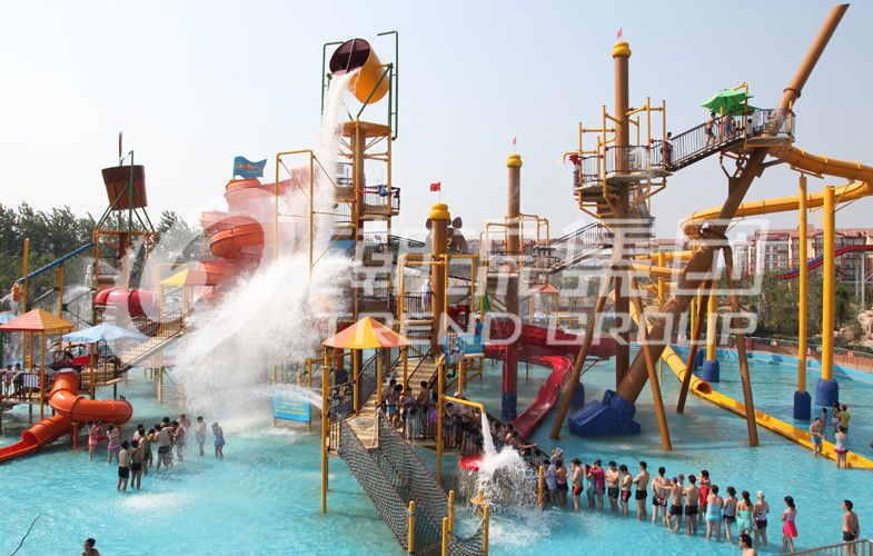 aqua bahan baku Dengan Lucu Kombinasi Slides Terbesar Water Water Fun Slide Water Park
