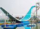 Giant Aqua Park Equipment Fiberglass Swing Water Slide for double interactive water fun