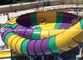 16m Space Bowl Water Slide Red / Yellow Aqua Park Construction