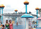 Mushroom Group Spray Park Equipment , Customized Fiberglass Water Slide for Water Park