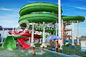Giant Water Park Accessories Fiberglass Water Slide with 10.8m Platform Height for Outdoor / Indoor Aqua Park