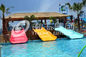Big kids Playground Slide with Aqua Play , Fiberglass Water Slides for Kids