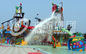 Interactive Aqua Park Games Water House For Fun Theme Park / Fiberglass Slides