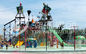 Durable Aqua Playground With Waterpark Slides And Funny Water Bucket