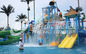 Commercial Medium Water House Aqua Playground Platform With Water Slide for Water Park
