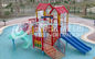 Wonderful Theme Water Park Equipment Fiberglass Kids Water House With Slides