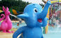 Spray Small Elephant Water Game, Aqua Fountains Play Structure , Spray Park Equipment