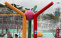 Fiberglass, PVC Kids Recreation Waterpark Equipments, Pencil Spray Park Equipment