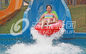 Oragne Outdoor Water Slides Common Aqua Park Facility With Raft Slide