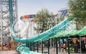 Aqua Loop Huge Fiberglass Water Slides For Adult , Fixed Type Slide for Amusement Park