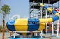 Kids Colored Commercial Water Slides With Galvanized Carbon Steel Frame
