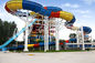 Colorful Aqua Park Equipment / Customized Fiberglass Water Slides For Water Park