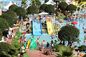 Commercial Fiberglass Kids' Water Slides Water Park Equipment For Swimming Pool