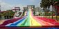 Rainbow FRP Custom Water Slides Commercial Outdoor Water Slides Red / Yellow / Green