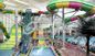 Custom Water Slides , Amusement Park Boomerang Aqua Slide For 2 People in Gaint Aqua Park