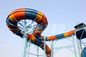Funnuy Custom Water Slides , Amusement Park Boomerang Aqua Slide For 2 People Family Fun
