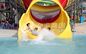 Red / Yellow / Green Fiberglass Water Slides for outdoor playground