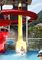 High Speed Fiberglass Water Slides / Ashland Gel Coat Outdoor Pool Slides