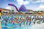 Commercial Trumpet Fiberglass Water Slides For Families/ Water Amusement Park Rides