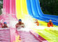 Classic Multi Slides Fiberglass Water Slides At Water Parks in Red Yellow Blue