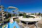 Above ground pool water slide for family interacetive water fun in aqua park