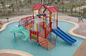 Swimming Pool Equipment Playhouse for Kids with Small Fiberglass Water Slide