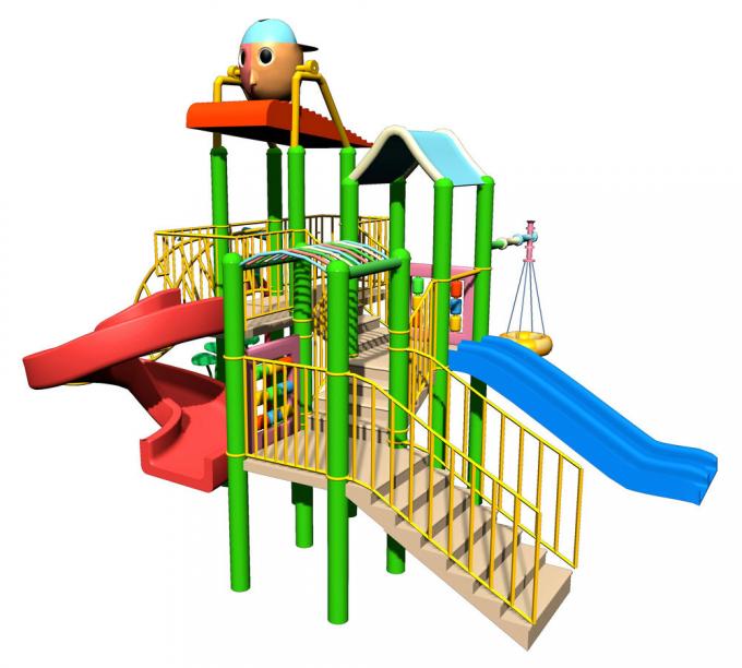 Custom Kids Water Play Equipment , Childrens Fun Play Fiberglass Slides
