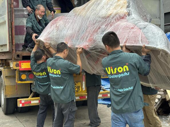 GUANGZHOU VISON INTERNATIONAL WATER PARK EQUIPMENT CO.,LTD factory production line
