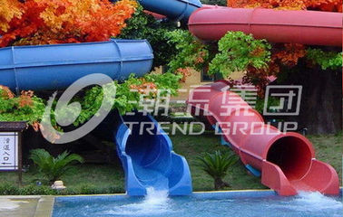 Exciting Holiday Resort Combination Spiral Water Slides for Swimming Pool