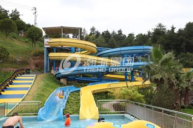 Long Raft Plastic Water Slide  for Children and Adult , Spiral Water Slide for Water Park