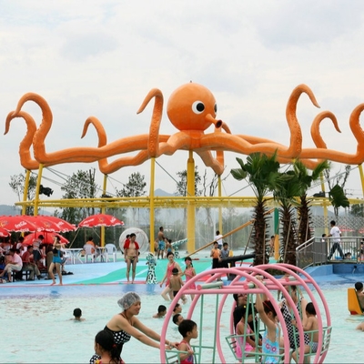 quality  Customized 8m Height Octopus Spray  For Aqua Water Playground Equipment factory