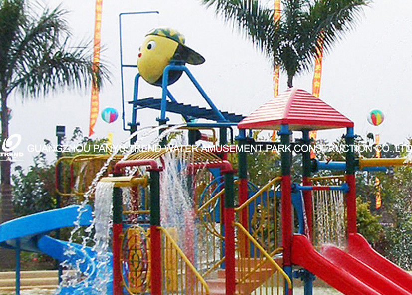 Commerial Kids' Water Park Playground Equipment With Slides , SGS