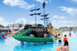 Customized Aqua Park Equipment Fiberglass Pirate Ship , Outdoor Playground Sets