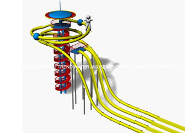 Extraterrestrial Fiberglass Super Tube Slide Free Fall Tower Rides (HT-52)