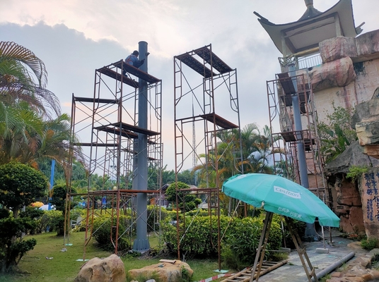 Multi Lane Type Spiral Fiberglass Water Slides Customized