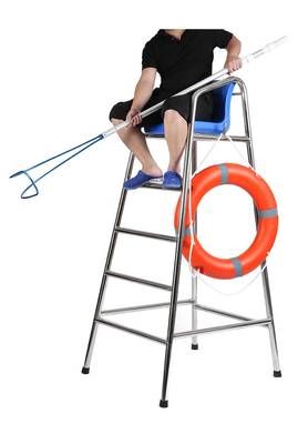 Durable 304 Stainless Steel Swimming Pool Lifegurd Chair