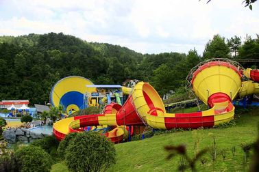 Funny Outdoor Park Water Slide Fiberglass Tantrum Valley For 480 Riders Per Hour