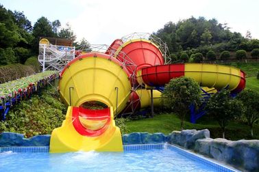 Customized Fiberglass Classical Tantrum Valley Water Park Rides 1 Year Waranty